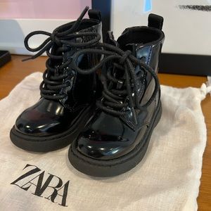 Zara baby patent leather boots